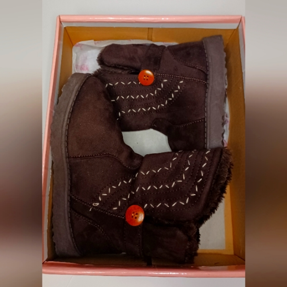 Girls Warm Boots Sz 1